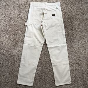 NWT Stan Ray Painters Carpenter Pants Made In USA Ivory White Men’s Size 30x32